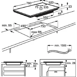 Індукційна варильна поверхня Electrolux EIV83443BW [137846] - мініатюра 6