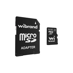 Карта пам'яті Wibrand 64GB microSD class 10 UHS-I (WICDXU1/64GB-A)