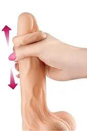 Фалоімітатор із рухомою крайньою плоттю Real Body - Real Max, діаметр 4,3 см, TPE - мініатюра 2