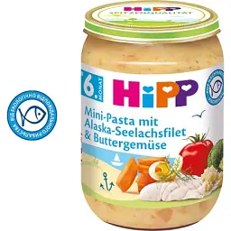 Дитяче пюре HiPP Овочі з морською рибою, 190 г (4062300261563) - мініатюра 2
