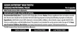 Екстракт розторопші Genius Nutrition Milk Thistle 90 капсул - мініатюра 2