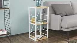 Етажерка 3/34 Ferrum-decor Серії Коннект 73x34x28 білий ДСП Дуб Артізан 16мм (FRD-104297) - мініатюра 3