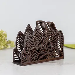 Дерев'яна серветниця VANZA LEAF stand S palisander - мініатюра 8