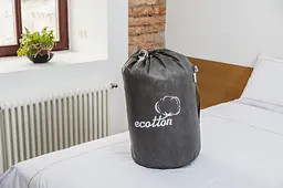 Ковдра Ecotton Ecofill Premium 200х210 см Євро антиалергенна з біопухом біла в чохлі для зберігання (25083) - мініатюра 10
