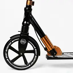 Самокат Best Scooter складаний Від 3 до 16 років Чорно-білий 000231299 - мініатюра 4