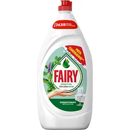 Засіб для миття посуду Fairy Sensitive Чайне дерево та м'ята 1350 мл