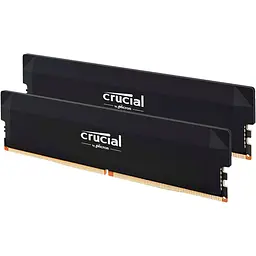 Модуль пам'яті DDR5 Crucial 2x32GB 6400MHz Pro OC Black (CP2K32G64C40U5B) [147387] - мініатюра 2