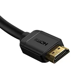 Адаптер Baseus high definition Series HDMI To HDMI Adapter Cable 1 m чорний CAKGQ-A01 - мініатюра 6
