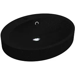 Умивальник Miraggio Devon mirastone black 0000395, Чорний матовий