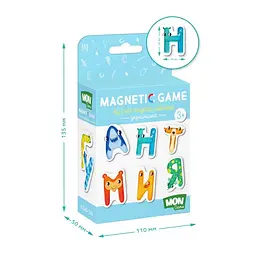 Дитячий набір магнітів Магнітні літери. Українська Mon Game 200211 - мініатюра 3