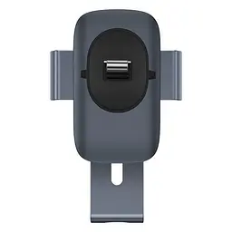 Автотримач Baseus Metal Age Gravity Car Mount Air Outlet Version темно-сірий SUJS000013 - мініатюра 4