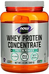 Сывороточный протеин концентрат Now Foods Sports Whey Protein Concentrate 680 г без вкуса