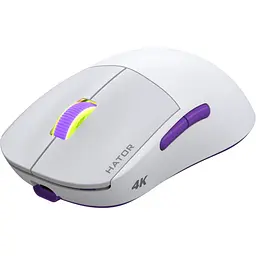 Бездротова миша HATOR Quasar 2 ULTRA 4K Wireless White Lilac (HTM571WL) - мініатюра 2