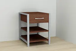 Тумба універсальна Ferrum-decor Вів'єн 1/2 50x41x40 сірий ДСП Венге 16мм (FRD-106185) - мініатюра 5