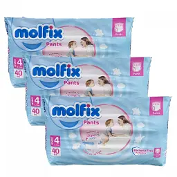 Підгузки-трусики Molfix 4 MAXI 9-14 кг 120 шт