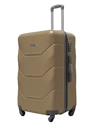 Валіза велика L пластикова Carbon 147C 115л Золота - мініатюра 2