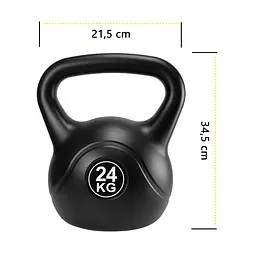 Гиря вінілова Cornix 24 кг XR-0434 Black - мініатюра 7