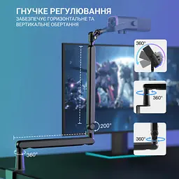 Мікрофон Fifine TAM8 USB Black (TAM8) - мініатюра 4