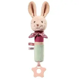 Іграшка пискавка-прорізувач Кролик Каро Babyono 1682 Різнокольоровий shop (5901435418369)