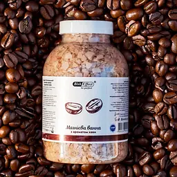 Сіль для ванн Бішофіт Полтавський Coffee 1000 г, магнієві пластівці з ароматом кави