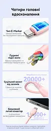 Кабель Vention TRWBH USB-C - USB-C PD 100 Вт 2 м чорний (TRWBH) - мініатюра 5