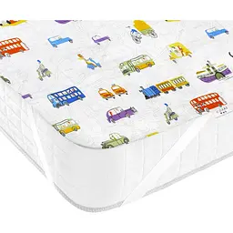 Наматрацник непромокаючий Cosas CarsColor 70х120 см білий (WaterSheet_CarsColor_120) - мініатюра 4
