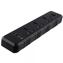 Мережевий фільтр T25-QC (3 х розетки 2 х USB 2 х Type-C) 2 м - мініатюра 2