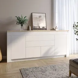 Великий комод Lion Ларрі-2 Нiмфея альба/Дуб сонома (Lion-041064) ТОП - мініатюра 2