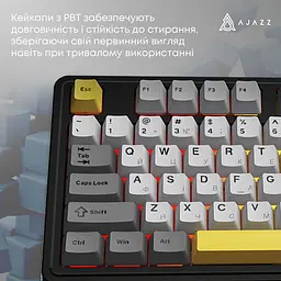 Клавіатура Ajazz AK980 V2 Gift Switch V2 Black/Grey/Yellow (AK980-V2-G-BGY) [156884] - мініатюра 13
