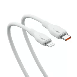 Кабель Baseus Pudding Series Fast Charging Cable Type-C to Lightning 20W 1.2m P10355701221-00 White - мініатюра 3
