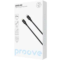 Кабель Proove GridLine Type-C to Lightning 27W (1m) black (CCGL27002101) - мініатюра 2