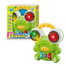 Музична іграшка WToys Жабенятко, 61653, озвучена українською мовою, інтерактивний