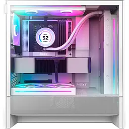Корпус NZXT H5 Flow RGB без БЖ White (CC-H52FW-R1) - мініатюра 2