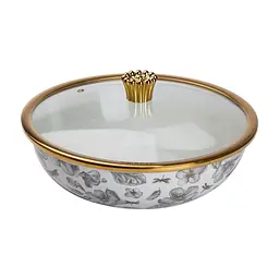 Каструля емальована 4,5 л без ручок, flowers Yiwu HP-2-108 - мініатюра 3