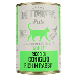 Вологий корм для котів Kippy паштет з кролятиною 400 г - мініатюра 2