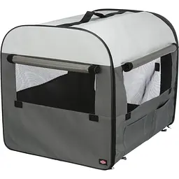 Сумка-переноска для собак Trixie Kennel, поліестер, S, 60х50х50 см, синя з блакитним - мініатюра 3