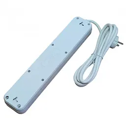 Мережевий подовжувач білий фільтр на 4 розетки та 3 USB 3,4A та 1 Type-C Power Socket J02 - мініатюра 2