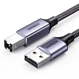 Кабель для принтера UGREEN US369 USB 2.0 USB-A - USB-B 5 м чорний (90560)