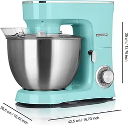 Міксер планетарний-тестоміс Heinrich's HKM 8078 Mint 8.0 л - мініатюра 2