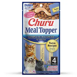 Ласощі Inaba Churu Meal Topper для котів, кремовий мус в стіках з тунцем 4x14 г