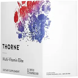 Мультивітаміни Thorne Multi-Vitamin Elite для прийому зранку та ввечері 2 флакони по 90 капсул - мініатюра 5