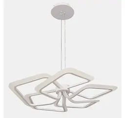 Біла компактна підвісна LED люстра з 5 контурами Artlight 2406-5DS-WH - мініатюра 2