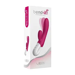 Вібратор-кролик Liebe Bend It Plus Rechargeable Cerise, гнучкий, 2 мотори, 10 режимів - мініатюра 5