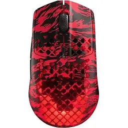 Миша бездротова ігрова SteelSeries Aerox 3 Wireless Faze Clan Edition (62605) 18000dpi чорно червона
