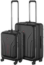 Набір валіз Amplix Hardside полікарбонат (S+M) TSA 4 колеса EXP чорний Wenger sum0027667