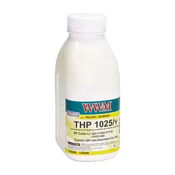 Тонер HP CLJ CP1025/Canon LBP 5050/7100, 35г Yellow WWM (HP1025Y)