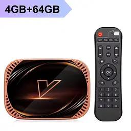 Смарт ТВ 8K HDR приставка Android SmartTV Box Vontar X4 4/64Gb Amlogic S905X4 Android 11.0, медіа плеєр, YouTube та фільми без реклами, налаштування Android TV у подарунок