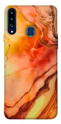 Чохол Demsky Червоний корал мармур для Samsung Galaxy A20s