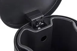 Відро для сміття з плавним закриттям овальне Zerix Prime-TC0105 5л Black ZX5902, Чорний матовий - мініатюра 4
