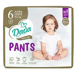 Підгузки Dada Extra Soft 6 XL (15+ кг) 28 шт (4820174980696)